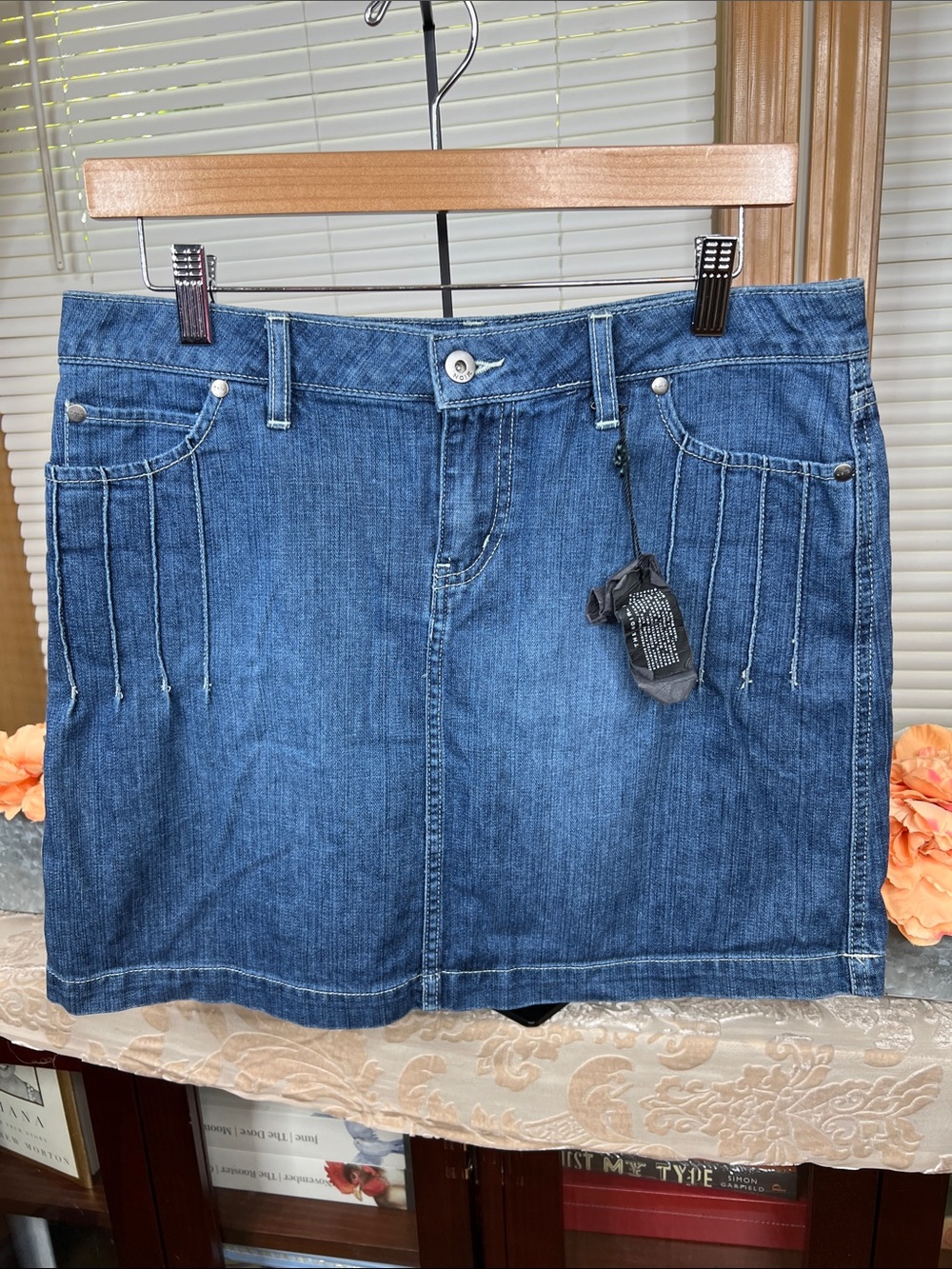 Noir Blue Denim Mini Skirt Size 6